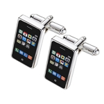Smart Phone Stainless Steel Cufflinks Smart Phone Stainless Steel Cufflinks
